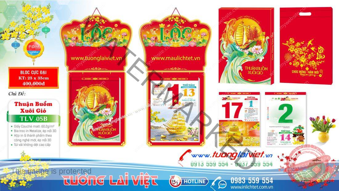 bloc cực đại 25x35 Khởi Lộc Đầu Xuân