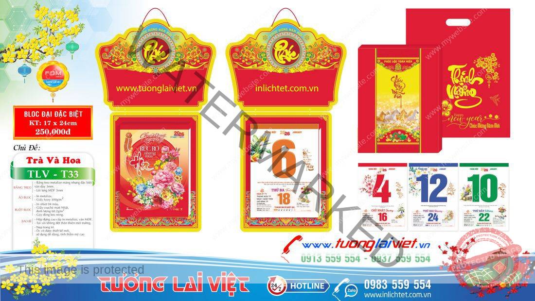 bloc đại 17x24 Tết Sum Vầy