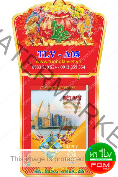 Lịch bloc cực đại 25x35 Chữ Cẩm Thạch