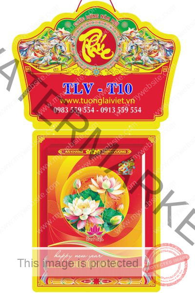 Lịch bloc cực đại 25x35 Hoa Sen