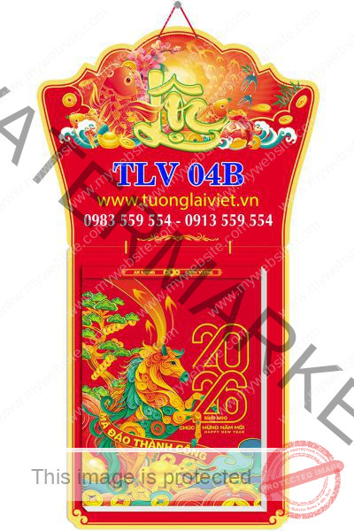 Lịch bloc cực đại 25x35 Khai Xuân Đại Cát