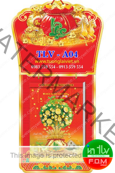 Lịch bloc cực đại 25x35 Nghệ Thuật Sống