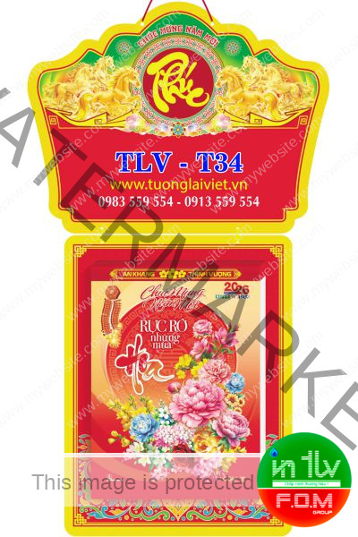 Lịch bloc đại 17x24 Hoa Xuân