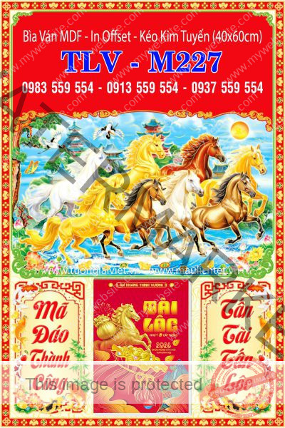 Lịch bloc đại gắn bìa Lộc Xuân