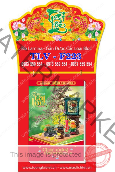 Lịch bloc laminate Tài Lộc