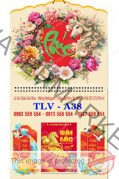 Lịch bloc lò xo giữa Phúc Xanh