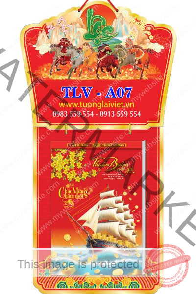 Lịch bloc siêu đại 20x30 Lộc Xuân
