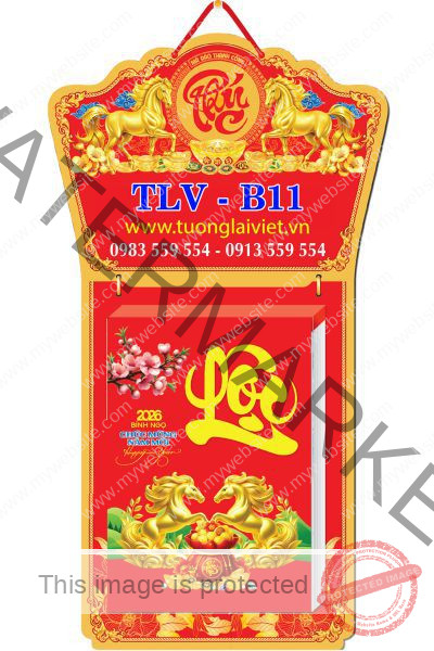 Lịch bloc siêu đại 20x30 Phúc Phong Thủy